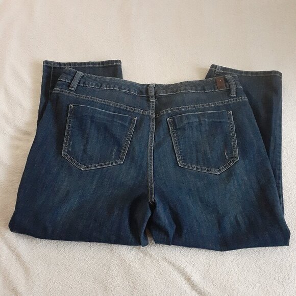 Simply Vera Vera Wang Women's Size 16W Medium Wash Mid Rise Capri Denim Jeans - Picture 9 of 15
